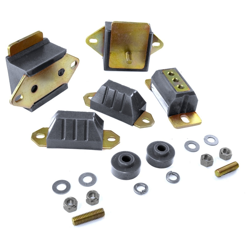 Rugged Ridge Drivetrain Kit Black 76-86 Jeep CJ Transmission Mounts Rugged Ridge
