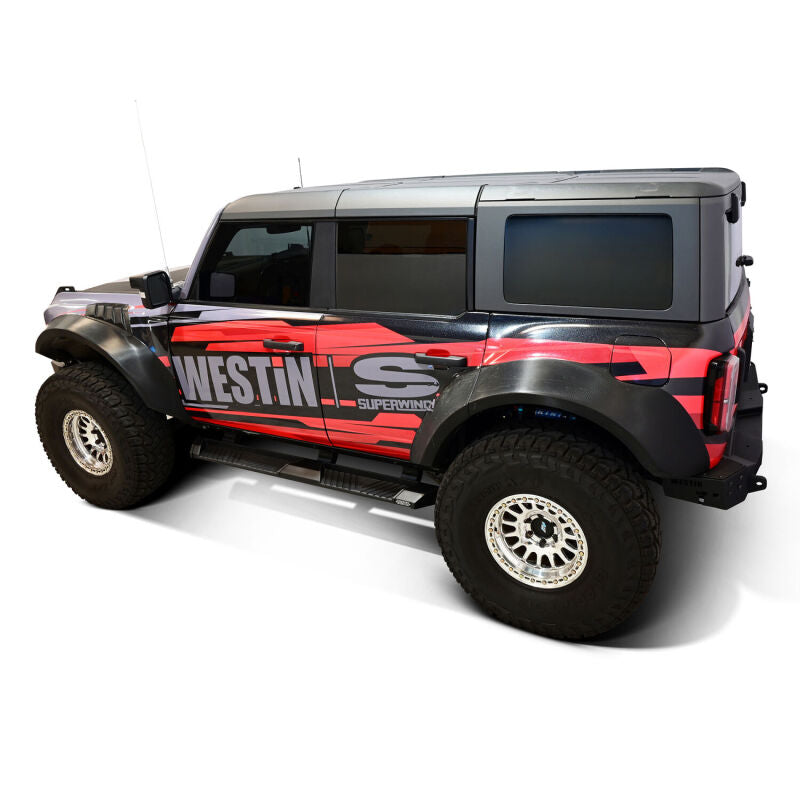 Westin 21-25 Ford Bronco 4dr (Excl. Bronco Sport) AT6 Running Boards - Black Running Boards Westin