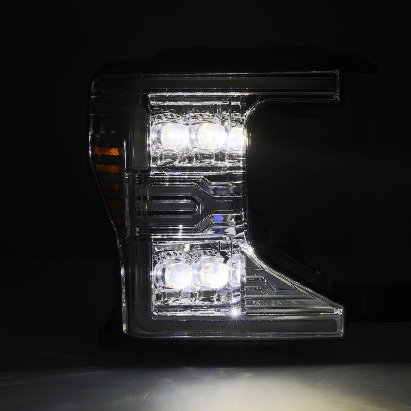 AlphaRex 20-22 Ford F-250/350/450/550 SD NOVA-Series LED Proj Headlights Chrome w/SS & SBDRL Headlights AlphaRex
