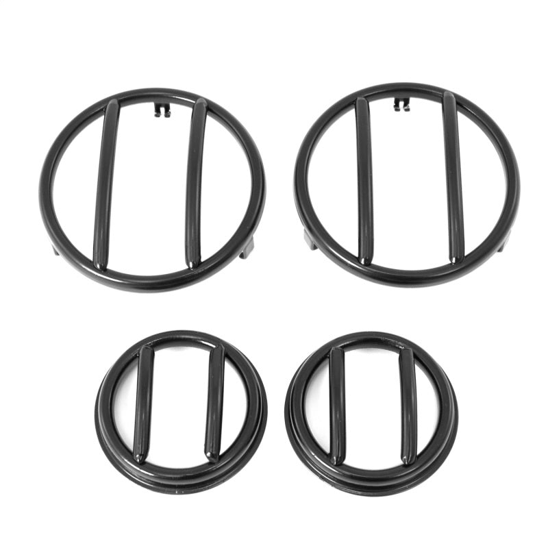 Rugged Ridge 07-18 Jeep Wrangler JK Turn Signal & Side Euro Style Marker Guard Light Covers and Guards Rugged Ridge