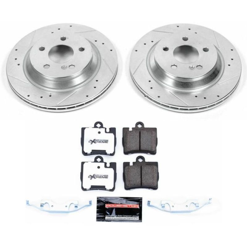 Power Stop 00-03 Mercedes-Benz CL500 Rear Z26 Street Warrior Brake Kit Brake Kits - Performance D&S PowerStop