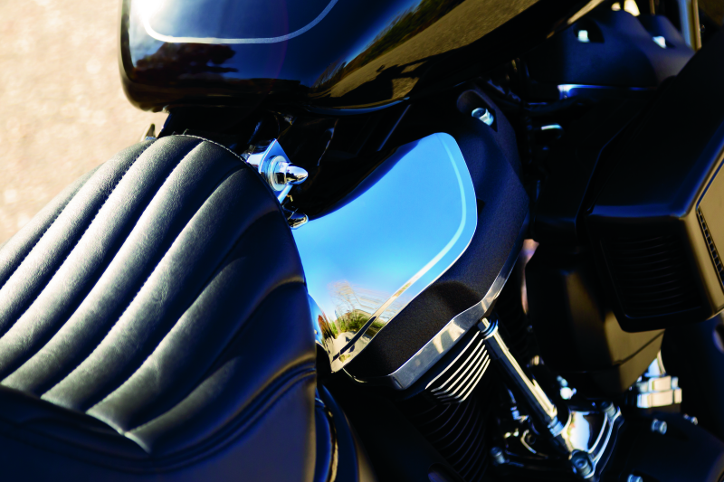 Kuryakyn Saddle Shields Heat Deflectors 18-Up Softail Models Smoke Heat Shields Kuryakyn