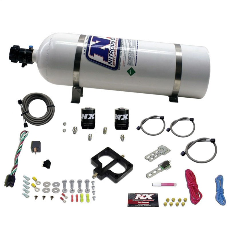 Nitrous Express Dodge TBI (Magnum) Nitrous Plate Kit (Magnum Engine) w/15lb Bottle Nitrous Systems Nitrous Express