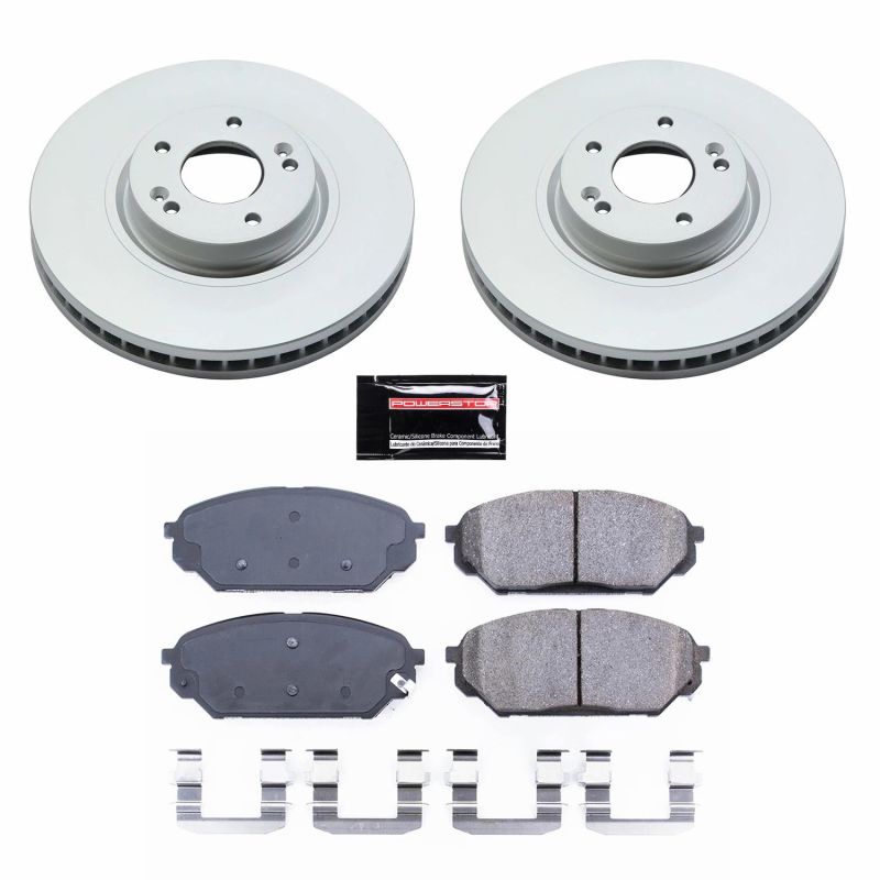 Power Stop 07-12 Hyundai Veracruz Front Z17 Evolution Geomet Coated Brake Kit Brake Kits - Performance Blank PowerStop