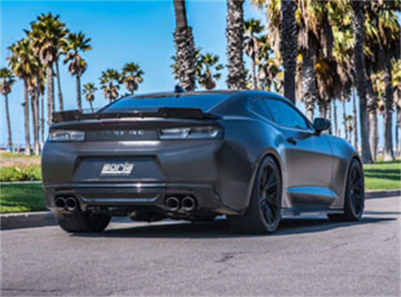Borla 2016-2018 Chevrolet Camaro SS AT/MT RWD Ceramic Black S-Type Exhaust (w/ Dual Mode Valves) Axle Back Borla