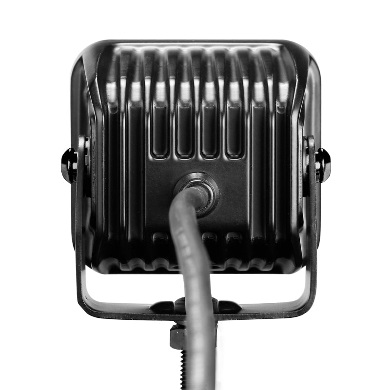 Go Rhino Xplor Blackout Series Cube LED Spot Light Kit (Surface/Threaded Stud Mnt) 3x3 - Blk (Pair) Light Bars & Cubes Go Rhino