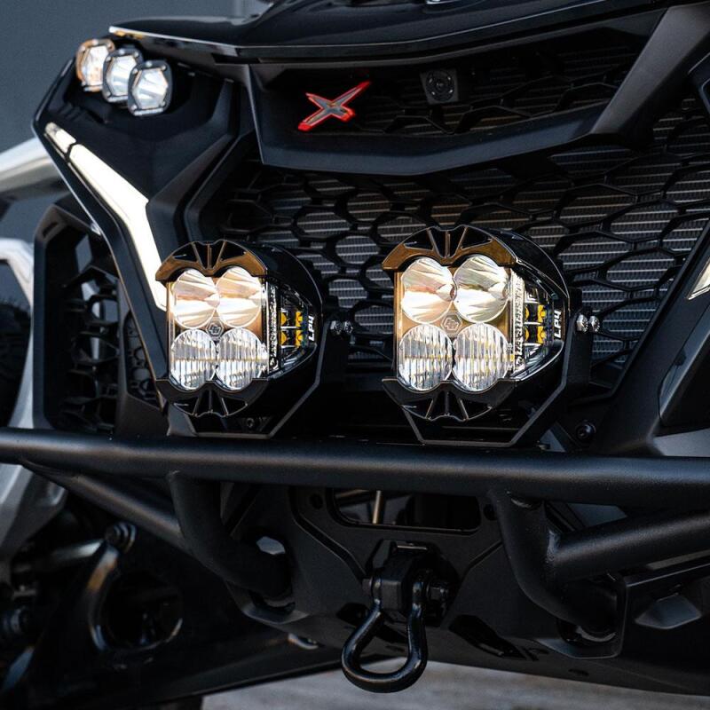 Baja Designs 2024+ Can-Am Maverick R LP4 Pre-Runner Bumper Kit - Clear Light Bars & Cubes Baja Designs