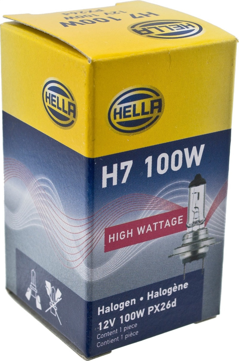 Hella High Wattage Bulb H7 12V 100W PX26d T4.6 Bulbs Hella