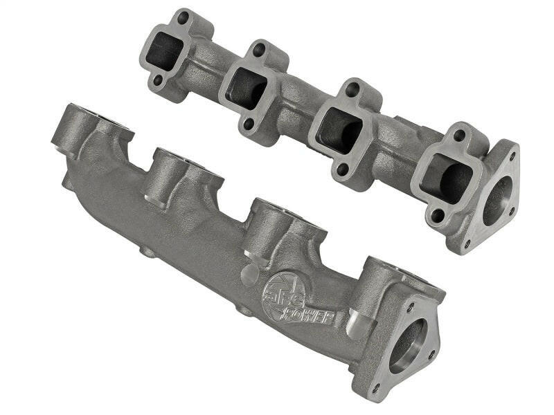 aFe Power BladeRunner Ported Ductile Iron Exhaust Manifold 01-16 GM Diesel Trucks V8-6.6L (td) Headers & Manifolds aFe