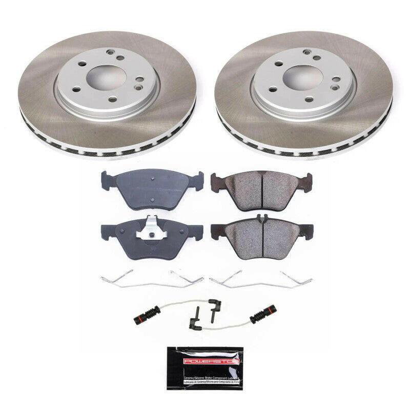 Power Stop 01-04 Mercedes-Benz SLK320 Front Semi-Coated Rotor Kit Brake Kits - Performance Blank PowerStop