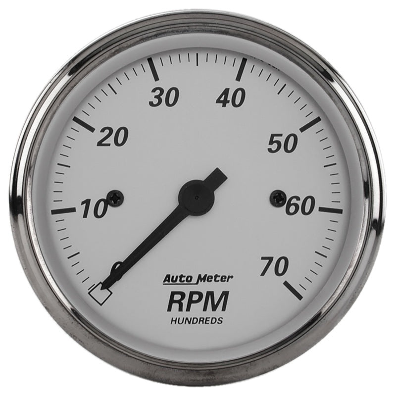 AutoMeter Gauge Tachometer 3-1/8in. 7K RPM In-Dash American Platinum Gauges AutoMeter