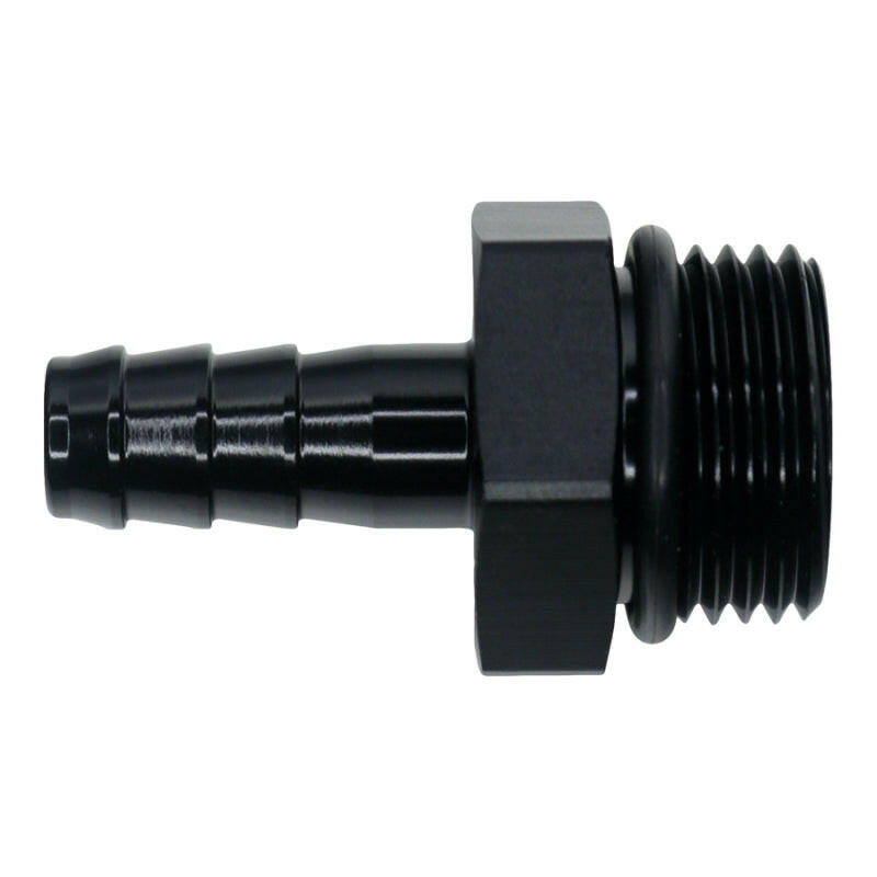 DeatschWerks 10AN ORB Male to 1/2in Male Triple Barb Fitting (Incl O-Ring) - Anodized Matte Black Fittings DeatschWerks