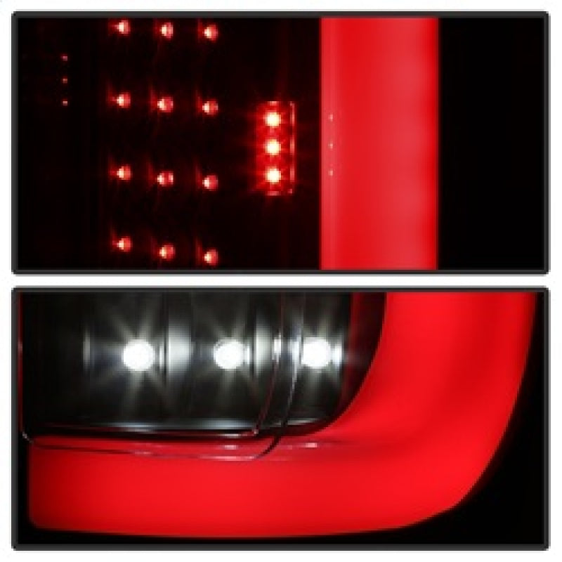 xTune 17-18 Ford F-250 Super Duty (Excl LED Models) LED Tail Lights - Black (ALT-ON-FS17-LBLED-BK) Tail Lights SPYDER