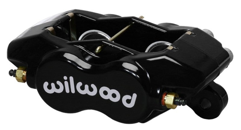 Wilwood Caliper-Forged Dynalite-Black 1.62in Pistons .81in Disc Brake Calipers - Perf Wilwood