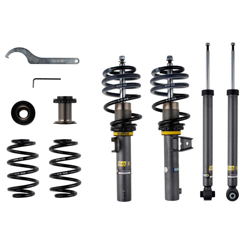 Bilstein 15-19 Volkswagen e-Golf EVO S Front & Rear Suspension Kit Coilovers Bilstein
