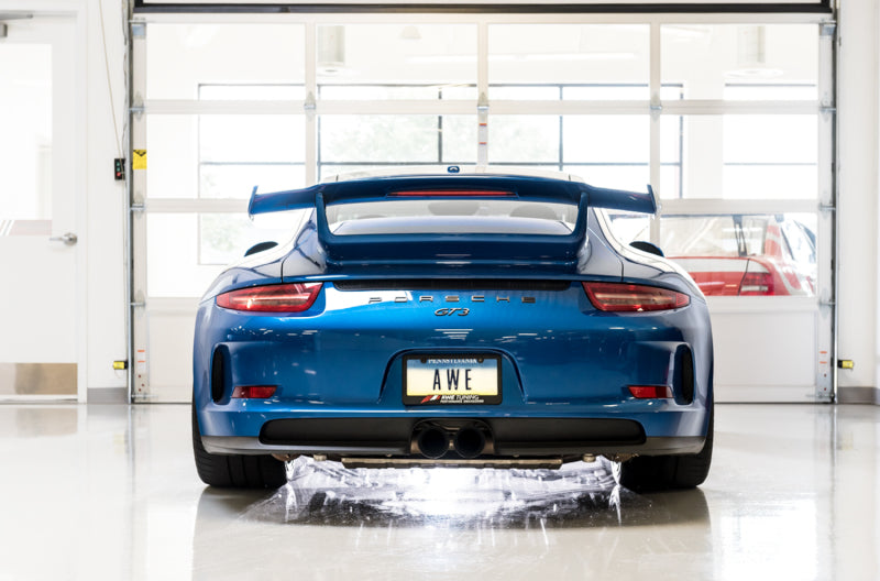 AWE Tuning Porsche 991 GT3 / RS SwitchPath Exhaust - Diamond Black Tips Catback AWE Tuning