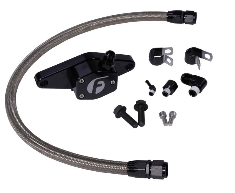 Fleece Performance 94-98 12V Coolant Bypass Kit w/ Stainless Steel Braided Line Coolant Bypass Kits Fleece Performance