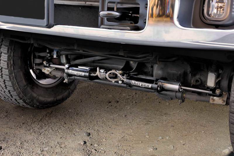 Fabtech 05-21 Ford F250/350 4WD Dual Steering Stabilizer System (Opposing Style) w/DL 2.25 Res Shock Steering Stabilizer Fabtech