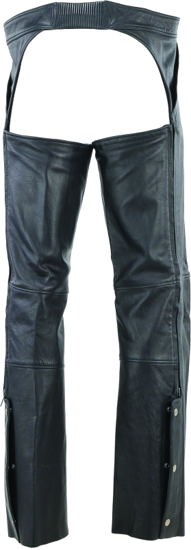 Kuryakyn Leather By River Road Plains Leather Chaps Black - Large Pants Kuryakyn