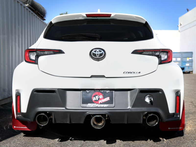 aFe 23-24 Toyota GR Corolla L3 1.6L (t) Gemini XV 3in to 2-1/2in Cat Back Exhaust w/ Polished Tips Catback aFe