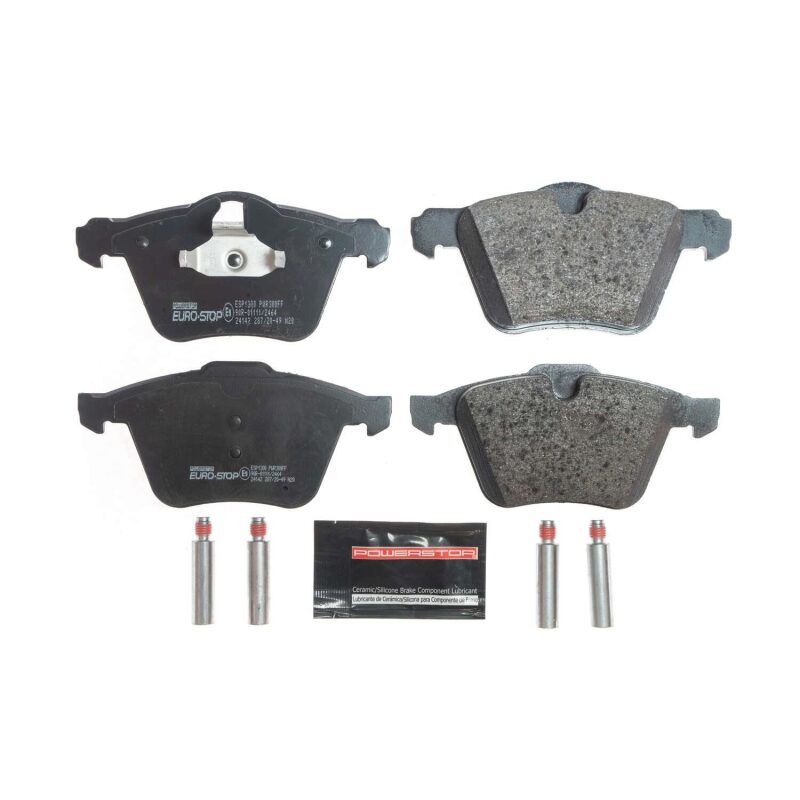 Power Stop 08-16 Volvo XC70 Euro-Stop ECE-R90 Front Brake Pads Brake Pads - OE PowerStop