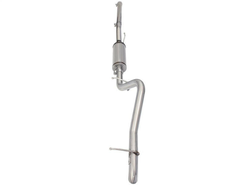 aFe MACHForce XP 2-1/2in SS-409 Cat-Back Exhausts w/ 18in Muffler 07-17 Jeep Wrangler V6-3.6L Catback aFe