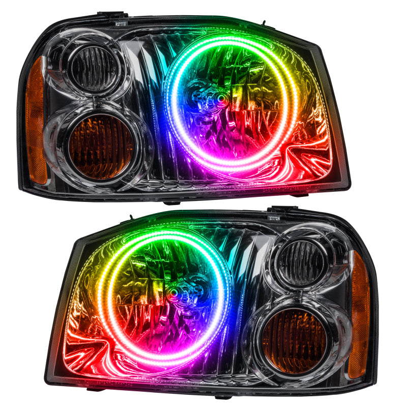 Oracle 01-04 Nissan Frontier SMD HL - Dual Halo - ColorSHIFT w/ Simple Controller Headlights ORACLE Lighting