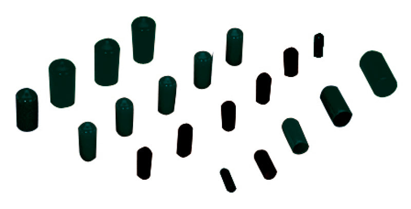 Moroso Vacuum Line Cap Kit - Black Caps Radiator Caps Moroso