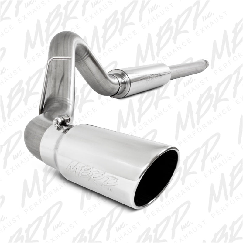 MBRP 11-13 Ford F-250/350/450 6.2L V8 Gas 4in Cat Back Single Side T409 Exhaust System Catback MBRP