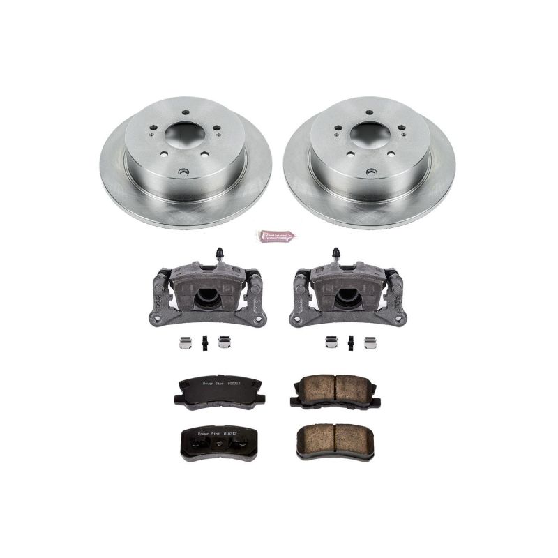 Power Stop 04-11 Mitsubishi Endeavor Rear Autospecialty Brake Kit w/Calipers Brake Kits - OE PowerStop