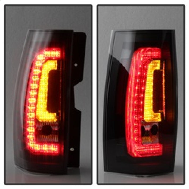Spyder Chevy Suburban/Tahoe 07-14 V2 - Light Bar LED Tail Lights - Black ALT-YD-CSUB07V2-LED-BK Tail Lights SPYDER