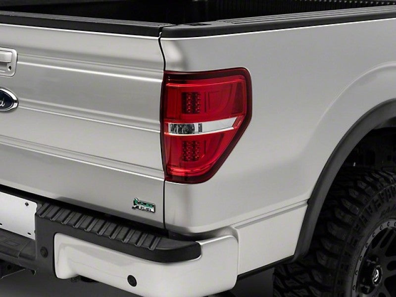 Raxiom 09-14 F-150 Styleside G2 LED Tail Lights- Chrome Housing Red/Clear Lens Tail Lights Raxiom