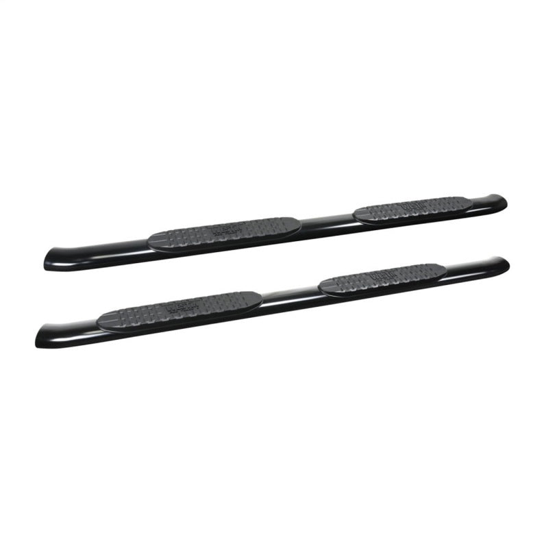 Westin 19-20 Chevrolet/GMC Silverado/Sierra 1500 Double Cab PRO TRAXX 4 Oval Nerf Step Bars - Black Nerf Bars Westin