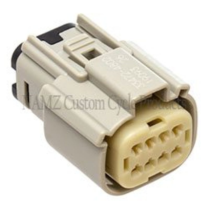 NAMZ 07-23 XL/FX/Road King Main Harness Molex MX-150 8-Pos Female Connector - Gray (HD 72469-07GY) Wiring Connectors NAMZ