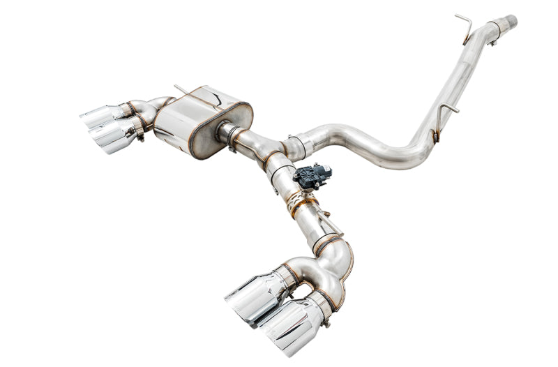 AWE Tuning Mk7 Golf R SwitchPath Exhaust w/Chrome Silver Tips 102mm Catback AWE Tuning