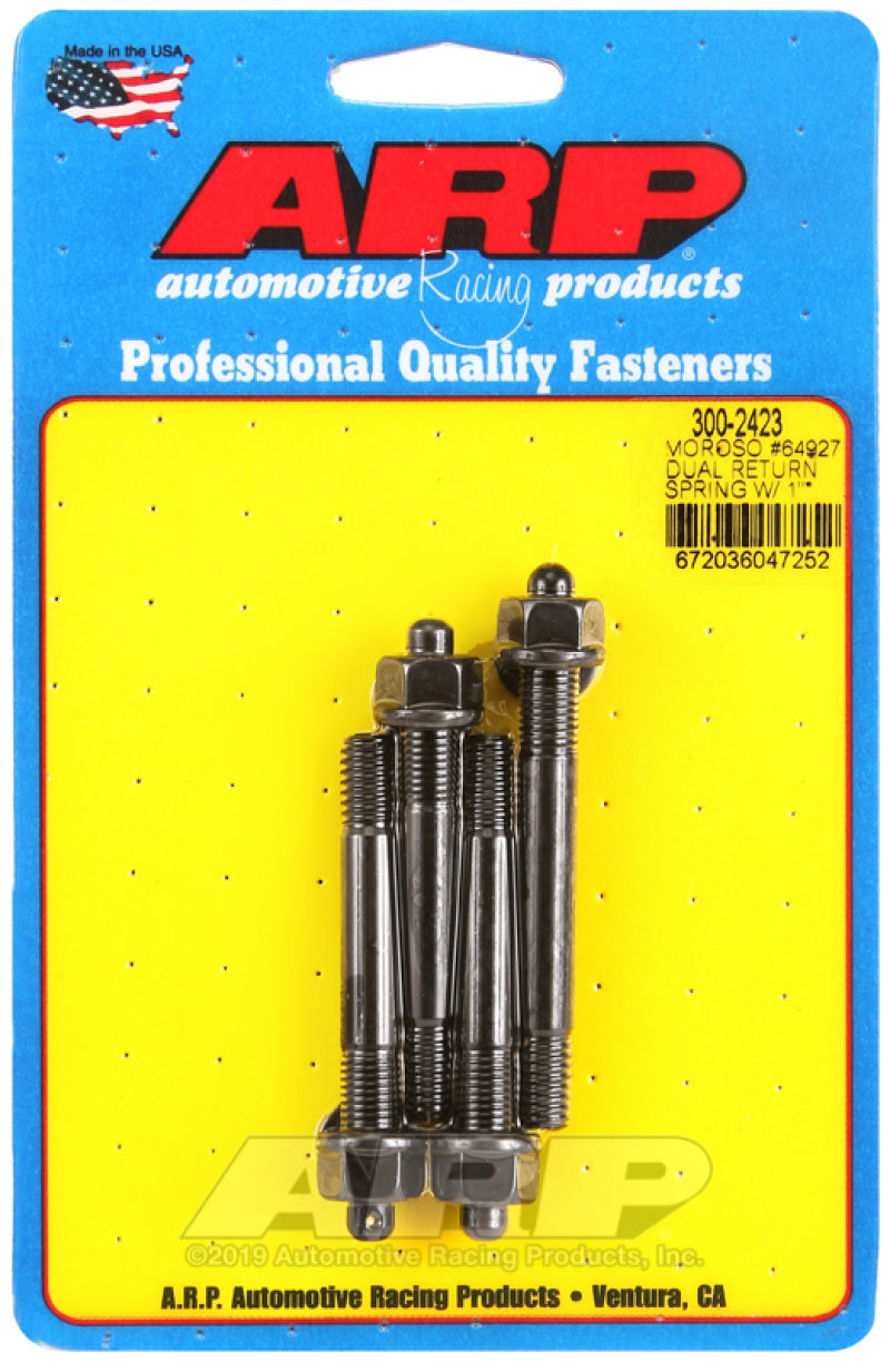 ARP Moroso 64927 Dual Return Spring w/ 1in Spacer Plate pro Series Carb Stud Kit Hardware - Singles ARP