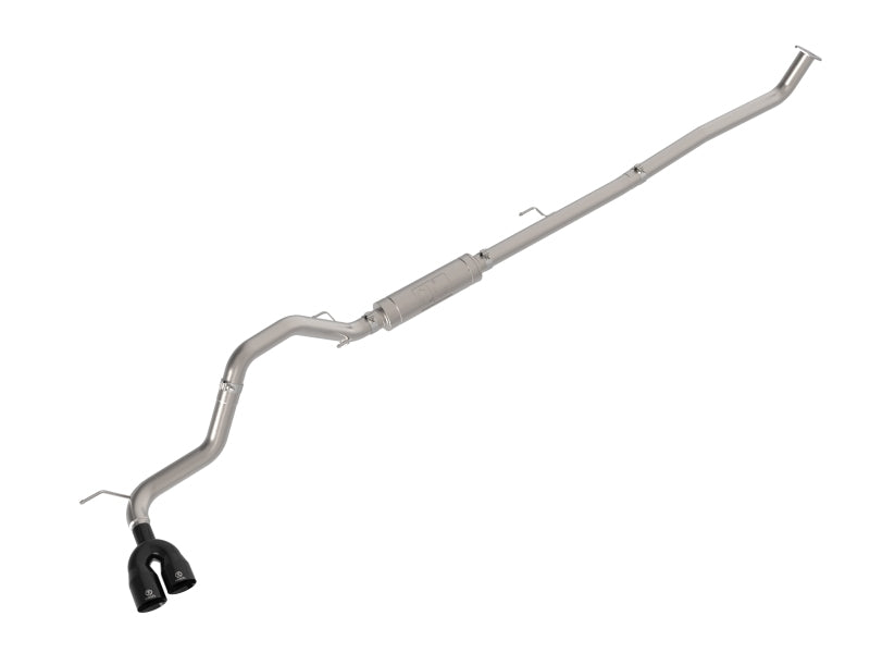 aFe 15-26 Toyota Hilux L4-2.4/2.8L (td) Vulcan Series 3in SS Rear-Side Exit Exhaust w/ Black Tip Catback aFe