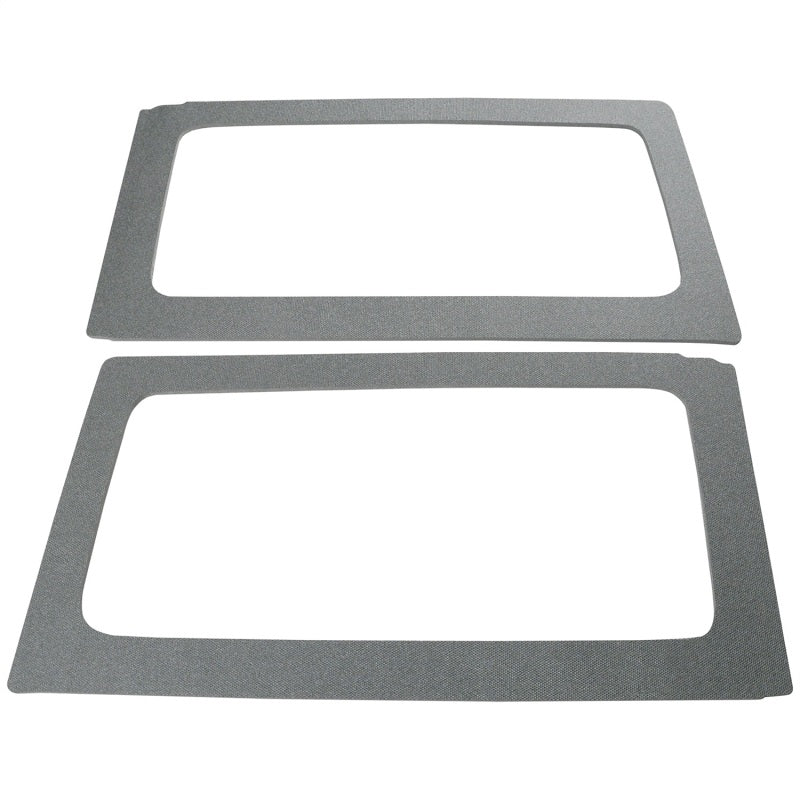 DEI 11-18 Jeep Wrangler JK 2-Door Boom Mat Rear Side Window Trim - 2 Piece - Gray Hard Top Accessories DEI
