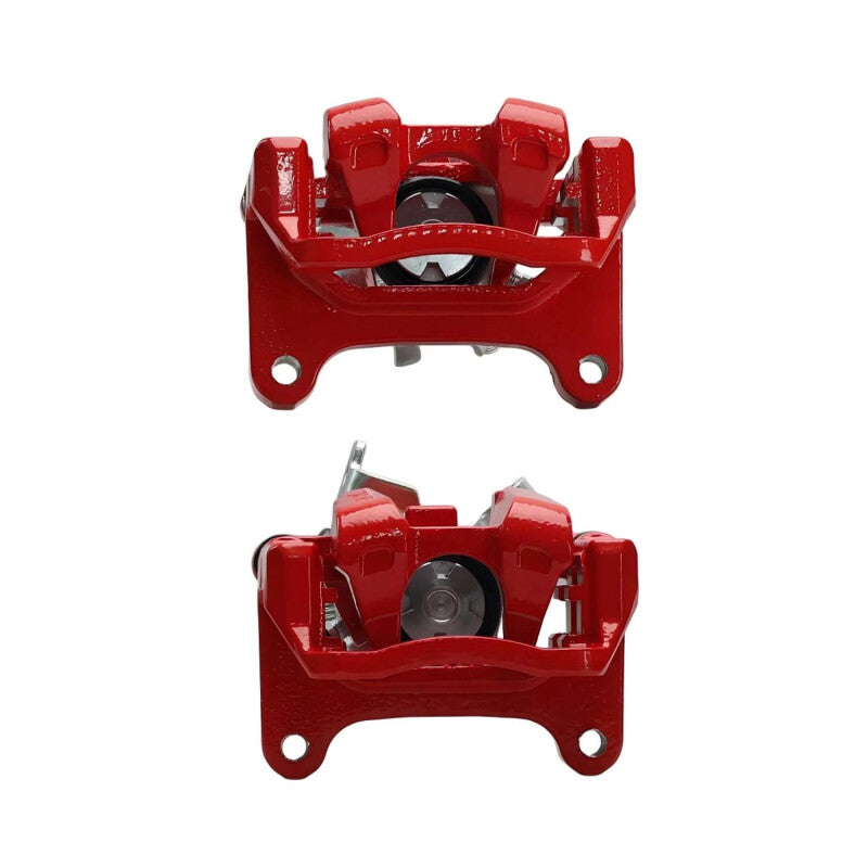 Power Stop 16-24 Chevrolet Malibu Rear Red Caliper w/Bracket (Pair) Brake Calipers - Perf PowerStop