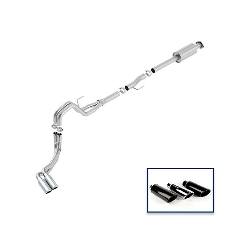 Ford Racing 15-18 F-150 5.0L Cat-Back Extreme Exhaust System Side Exit w/ Chrome Tips Catback Ford Racing