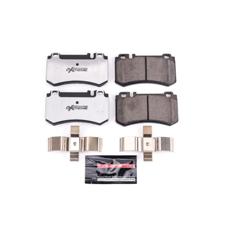 Power Stop 03-06 Mercedes-Benz CL55 AMG Rear Z26 Extreme Street Brake Pads w/Hardware Brake Pads - Performance PowerStop