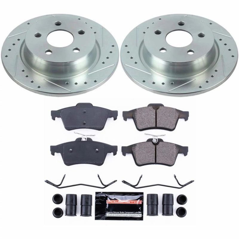 Power Stop 18-19 Ford Transit Connect Rear Z23 Evolution Sport Brake Kit Brake Kits - Performance D&S PowerStop