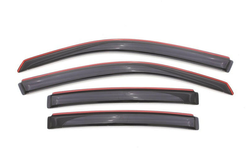 AVS 08-14 Dodge Avenger Ventvisor In-Channel Front & Rear Window Deflectors 4pc - Smoke Wind Deflectors AVS
