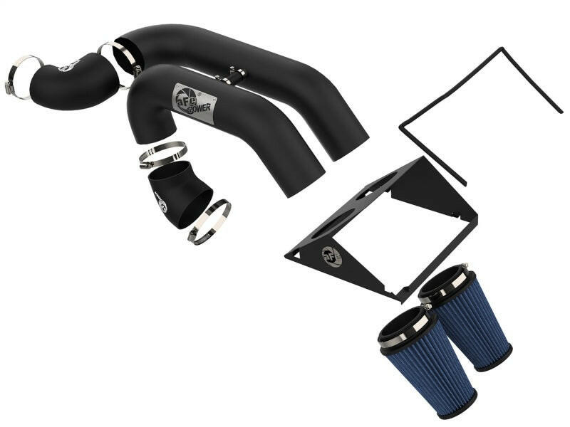 aFe Magnum FORCE Stage-2XP Intake w/3-1/2in Black Housing Pro 5R Filter 2017 Ford F-150 V6 3.5L (tt) Cold Air Intakes aFe