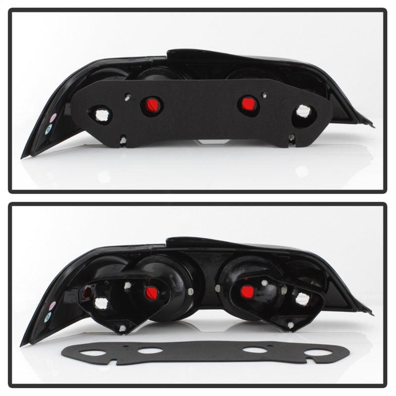 Spyder Acura RSX 02-04 Euro Style Tail Lights Black ALT-YD-ARSX02-BK Tail Lights SPYDER