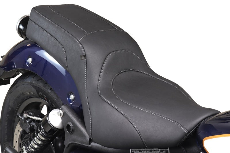 Mustang 23-25 Royal Enfield Meteor 650 Squareback Black One-Piece Motorcycle Seats Mustang Motorcycle