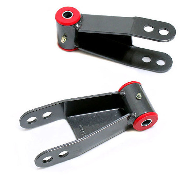 MaxTrac 04-17 Nissan Titan 2WD/4WD 2in Rear Lowering Shackles Shackle Kits Maxtrac