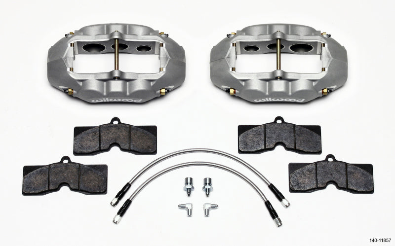 Wilwood D8-6 Front Caliper Kit Clear Corvette C2 / C3 65-82 Big Brake Kits Wilwood