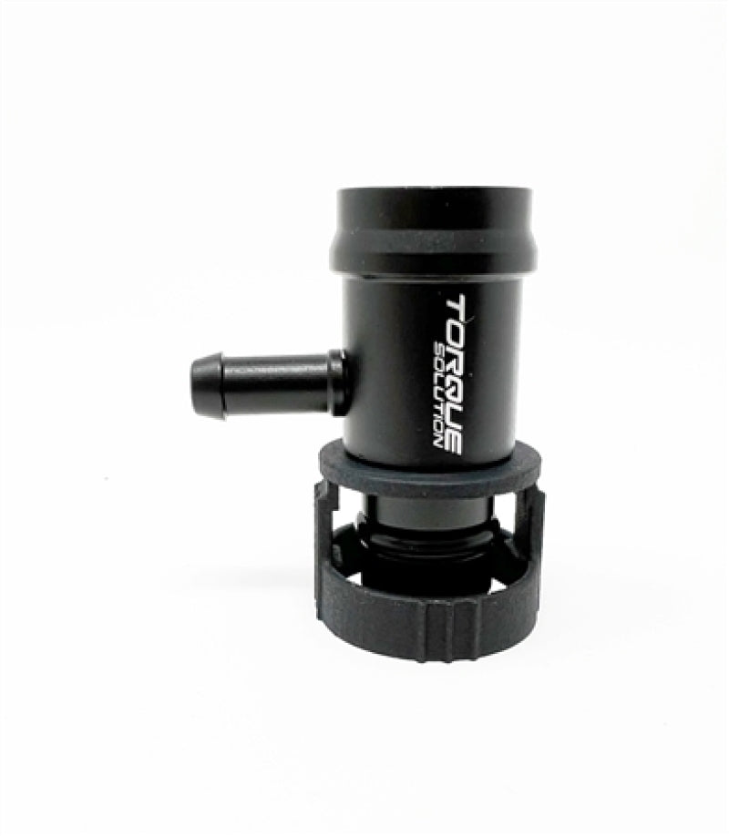 Torque Solution Billet Boost Tap - Toyota Supra A90/A91 MKV / BMW B48/B58 / G Series Chassis - Black Gauge Components Torque Solution