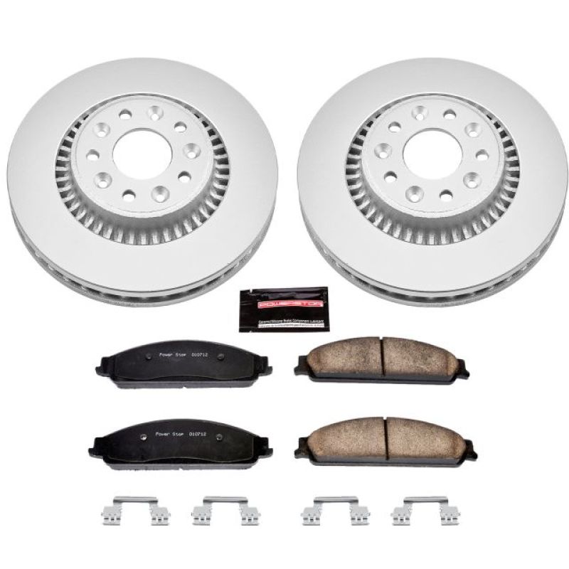 Power Stop 05-07 Ford Five Hundred Front Z17 Evolution Geomet Coated Brake Kit Brake Kits - Performance Blank PowerStop